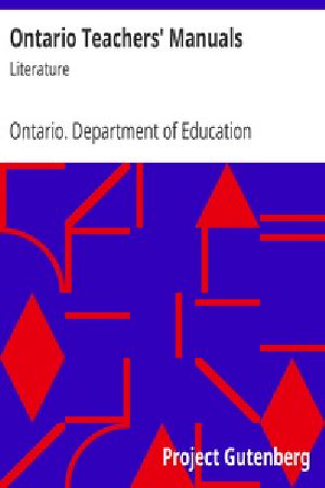 [Gutenberg 24974] • Ontario Teachers' Manuals: Literature